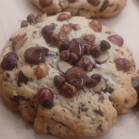 Cookie XL choco/noisettes